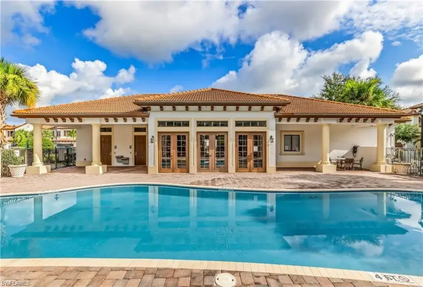 View of pool with a patio