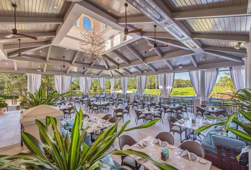 View of patio / terrace with ceiling fan