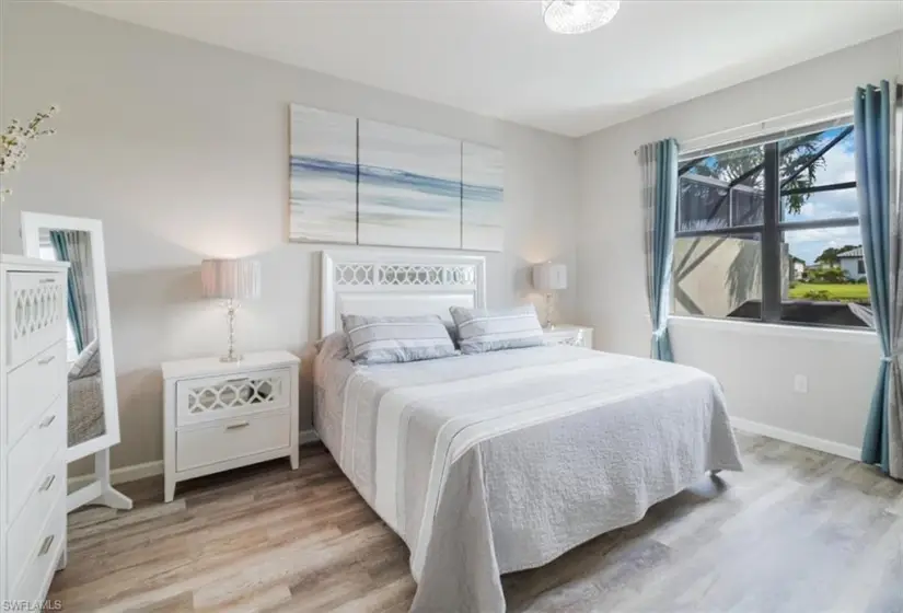 Bedroom featuring light wood-type flooring